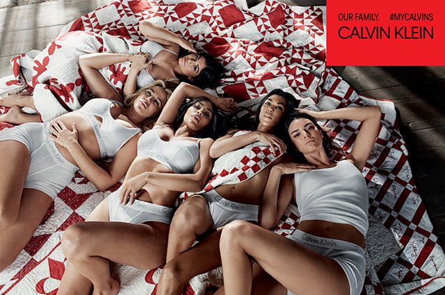 Сестры Кардашьян-Дженнер в новой рекламной кампании Calvin Klein