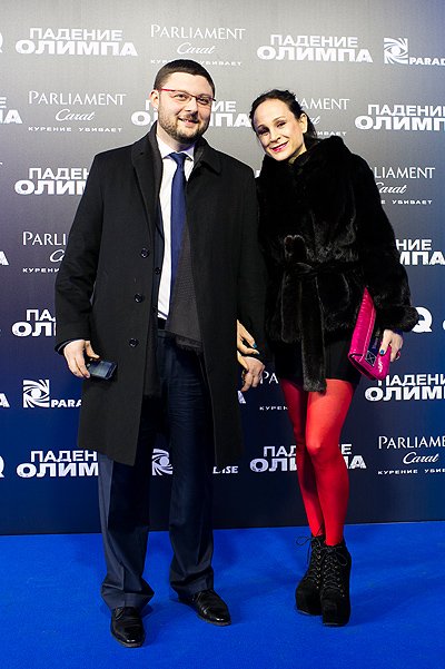 Василий Церетели с женой на премьере фильма 