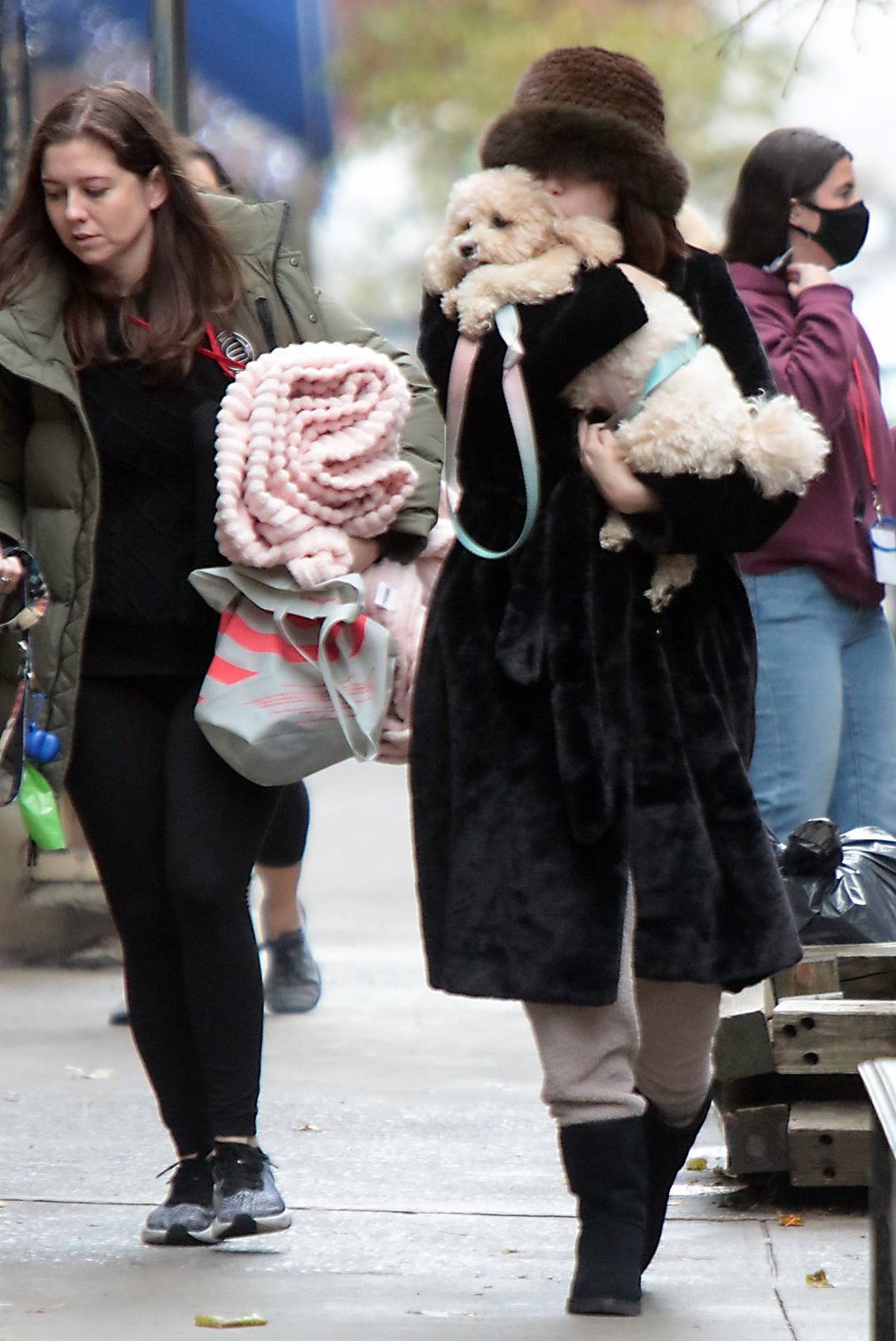 Selena Gomez - With her pup leaving the set of season 2 of Only Murders In The Building in New York