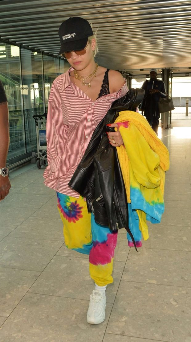 Rita Ora - Arriving at Heathrow Airport in London