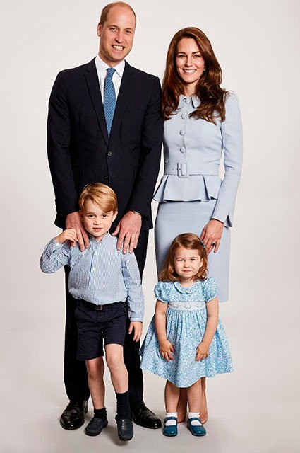 Принц Уильям, Кейт Миддлтон, принц Джордж и принцесса Шарлотта
