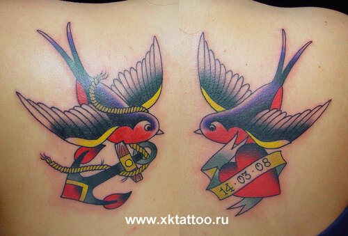 Значение татуировки ласточка : смысл и фото - «Tattoo Dragon»