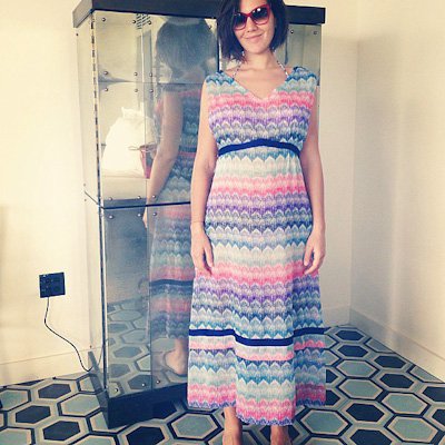 беременной Маргерите Миссони досталось платье из коллекции семейного бренда