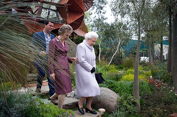 королевская семья на chelsea flower show