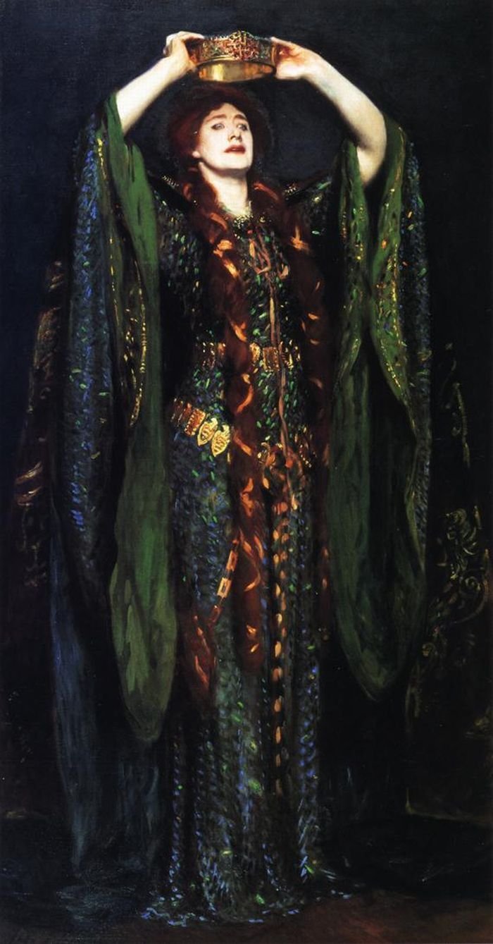 Miss Ellen Terry as Lady Macbeth - John Singer Sargent, 1889 ...