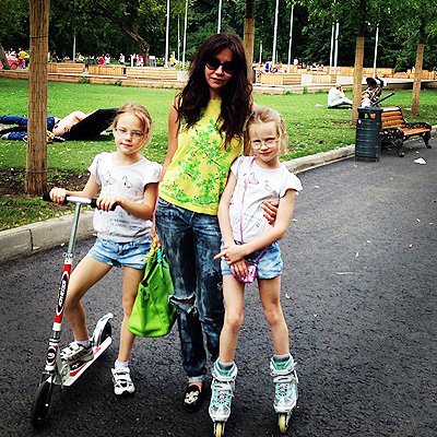 Ирина Чайковская с дочками