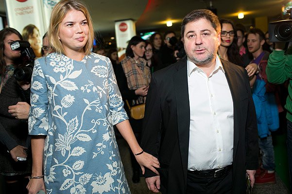 Виктория Галушка и Александр Цекало на премьере фильма 