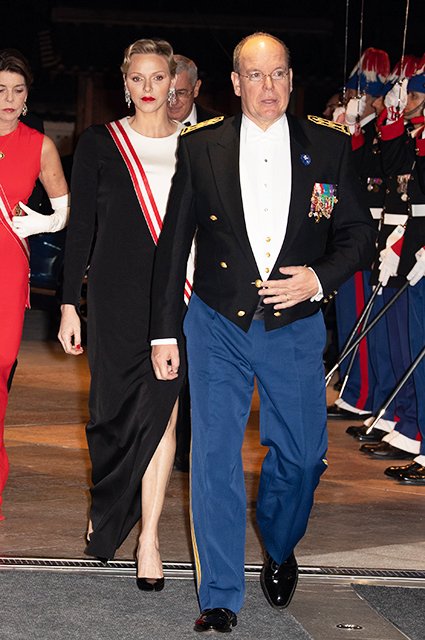 Княгиня Монако Шарлен с супругом князем Альбером II 