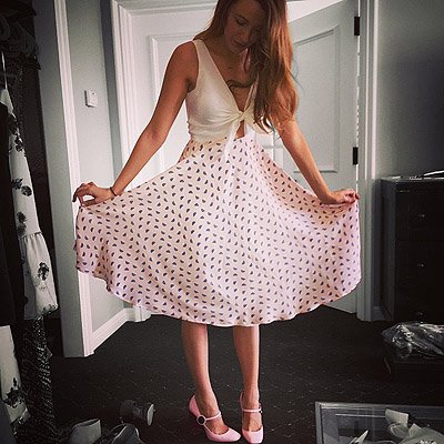 Блейк Лайвли в платье собственного дизайна (фото из Instagram)