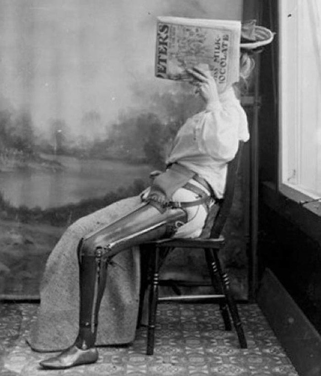 13. Протез ноги, приблизительно 1890 год медицина, ретро, фото