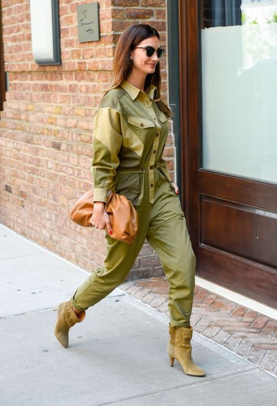 Lily Aldridge 2019 : Lily Aldridge in Green Outfit â Out in New York City-02
