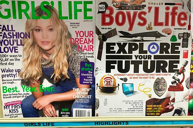 Обложки журналов Girls’ Life и Boy’s Life
