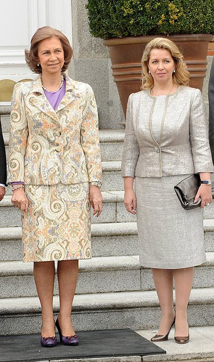 Бывшая королева Испании София и Светлана Медведева