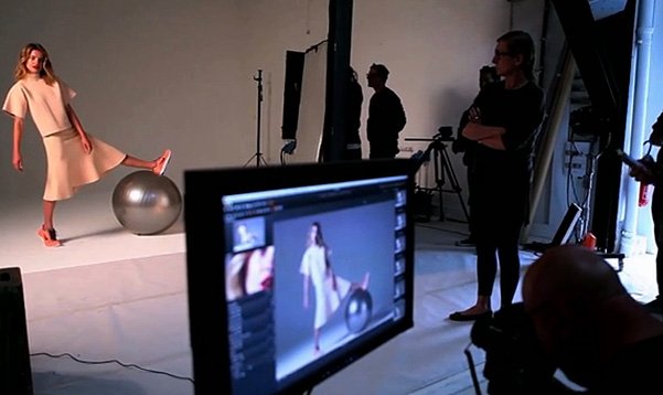Наталья Водянова на съемке для сентябрьского номера Harper's Bazaar UK