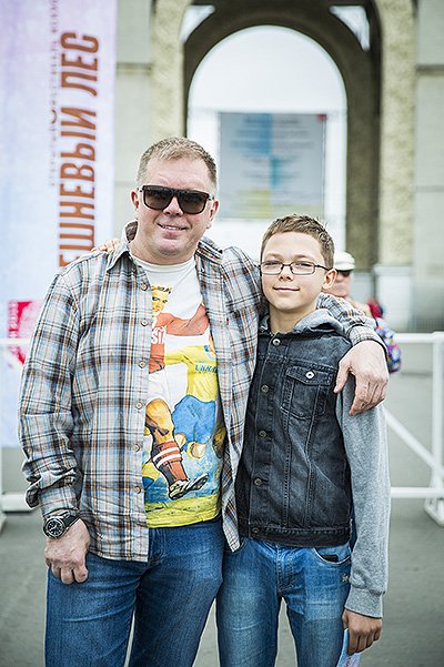 Андрей Колесников с сыном