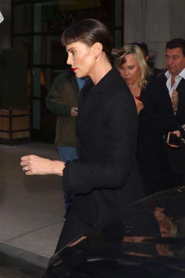 Charlize Theron: Leaves the Long Shot Premiere After Party -08