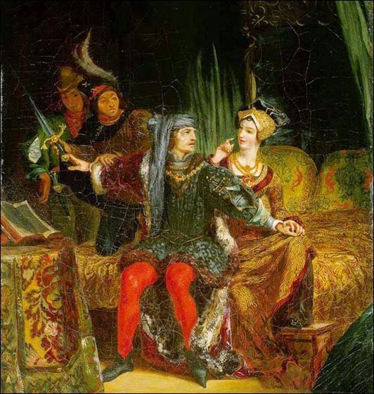 Одетта и король во время одного из приступов