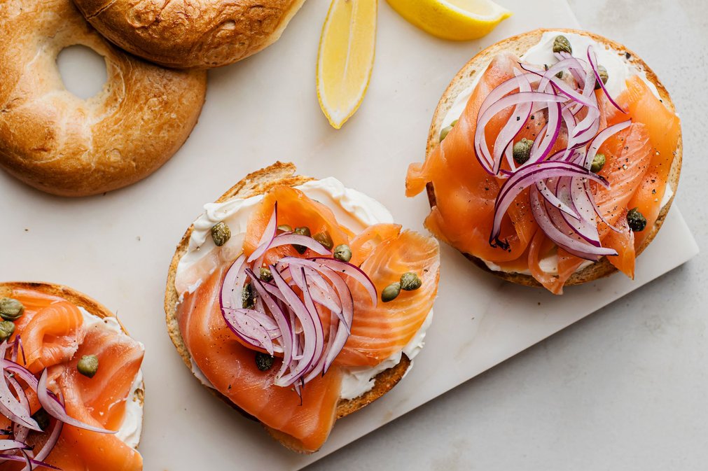 Smoked Salmon, Cream Cheese, and Capers Bagel Recipe