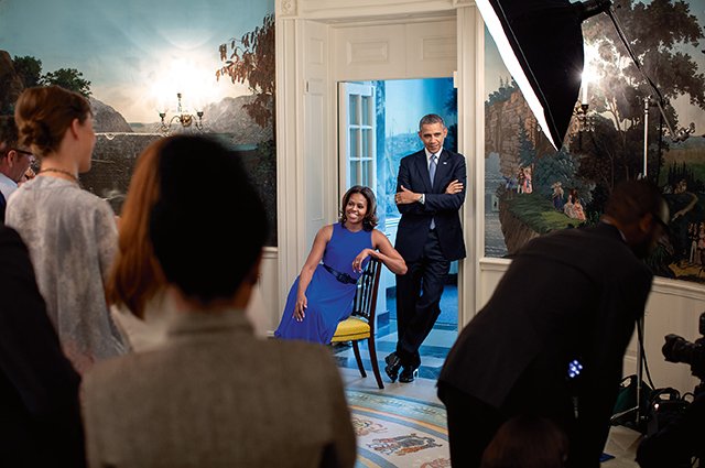 Барак и Мишель Обама на снимке Лоуренса Джексона