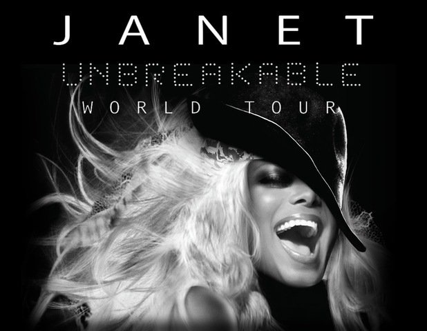 Janet Jackson Unbreakable World Tour poster.