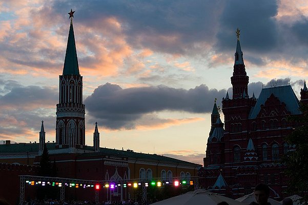 Торжественное закрытие московского фестиваля цветов