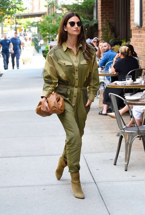 Lily Aldridge 2019 : Lily Aldridge in Green Outfit â Out in New York City-06