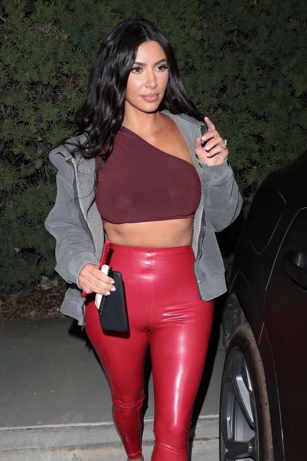 Kim Kardashian - Leave Travis Scott's Birthday party in Thousand Oaks