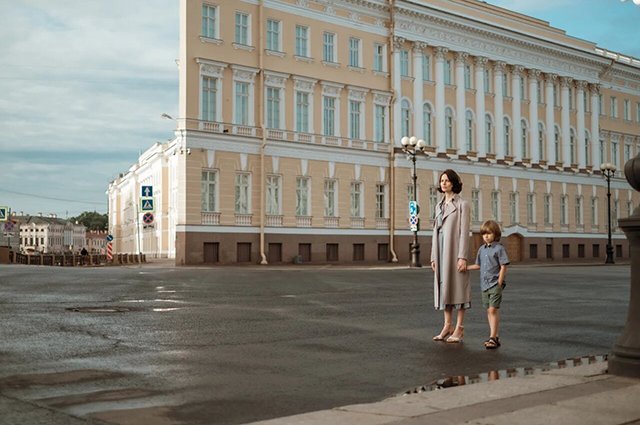 Юлия Снигирь на съемках фильма 