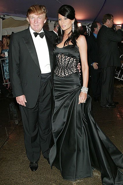 Дональд Трамп и Мелания Трамп на Met Gala 2004