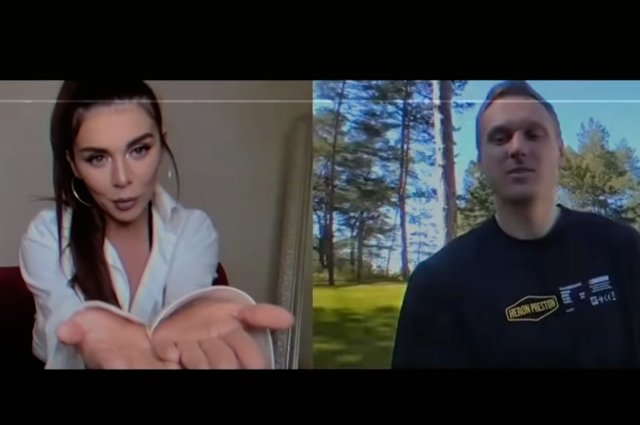 Анна Седокова и Янис Тимма в клипе 