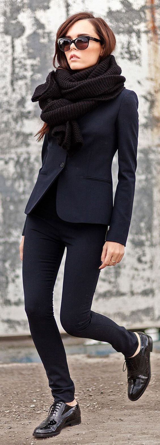 All black outfits for office by Style Advisor: 