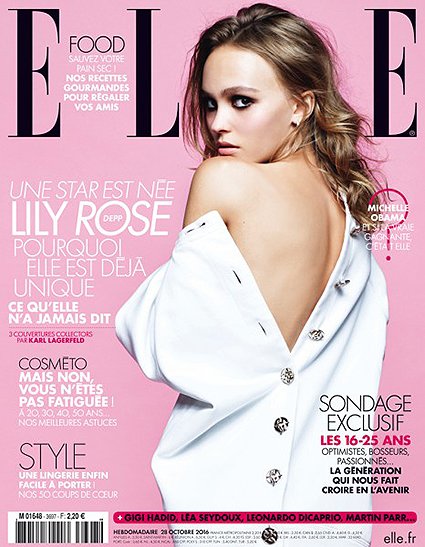 Лили-Роуз Депп в объективе Карла Лагерфельда для Elle Франция 