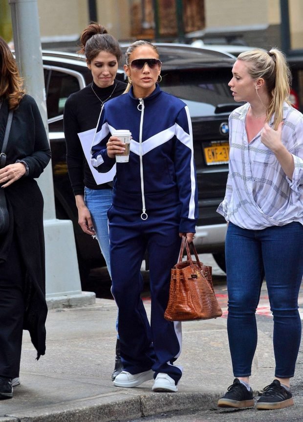 Jennifer Lopez with friends out in New York City