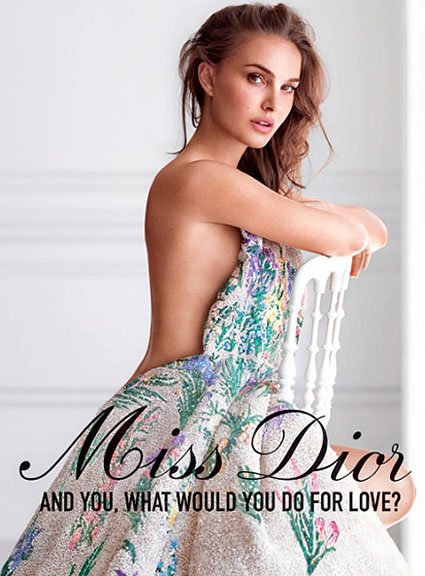 Натали Портман в рекламной кампании Miss Dior