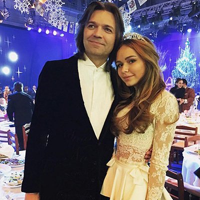 Стефания Маликова с папой Дмитрием