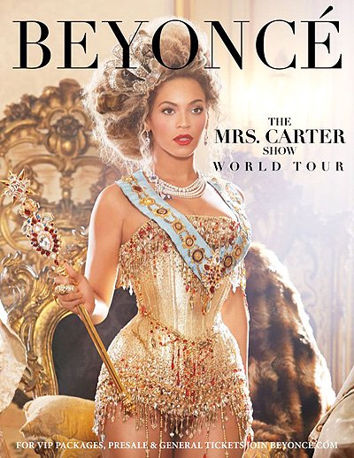 Бейонсе в рекламном ролике для тура The Mrs. Carter Show World Tour
