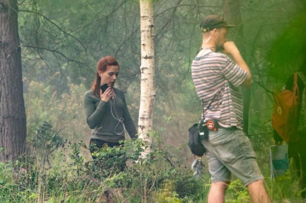 Scarlett Johansson: Black Widow movie set at Pinewood Studios -14