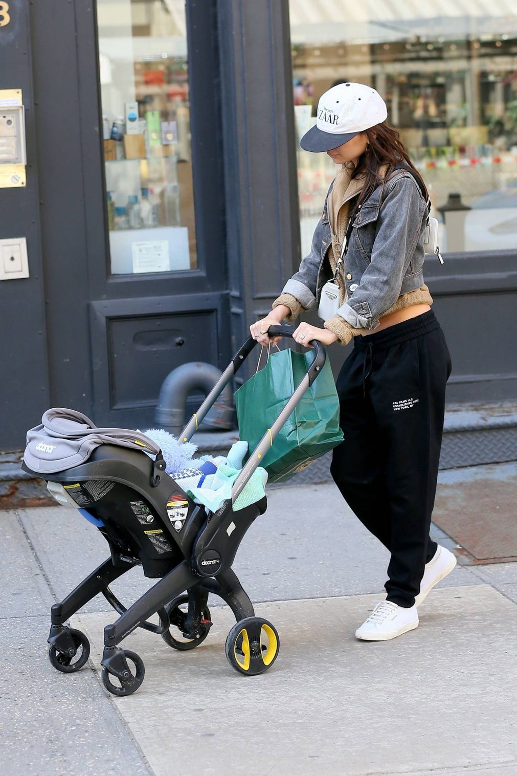 Emily Ratajkowski 2022 : Emily Ratajkowski – Seen on a stroll with her baby in Tribeca-01
