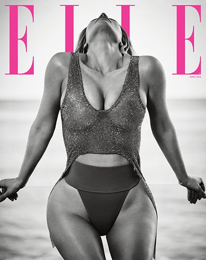 Ким Кардашьян на обложке Elle