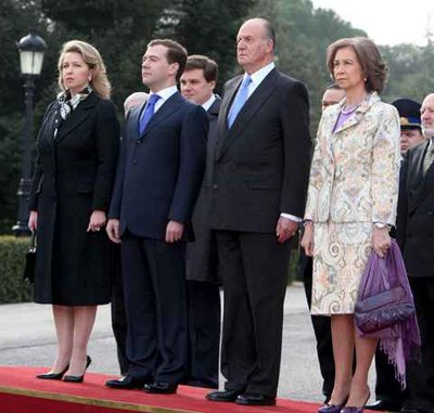 Дмитрий Медведев Светлана Медведева Испания Королева София Король Хуан Карлос