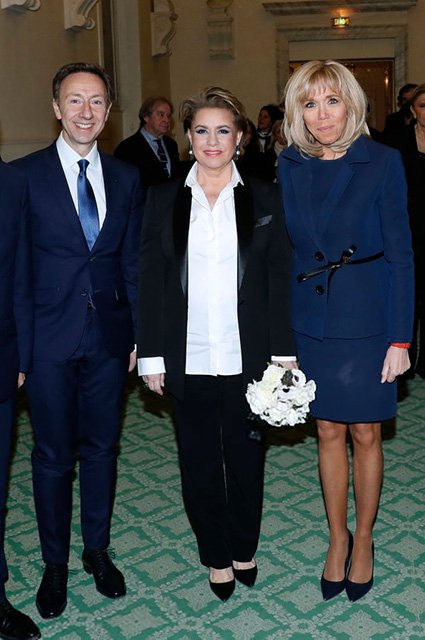 Стефен Берн, Великая герцогиня Люксембурга Мария Тереза и Брижит Макрон