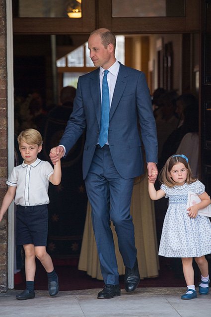 Принц Джордж, принц Уильям и принцесса Шарлотта