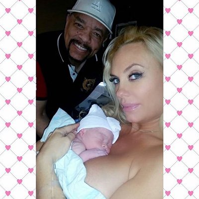 Ice-T и Коко Остин с новорожденной дочкой