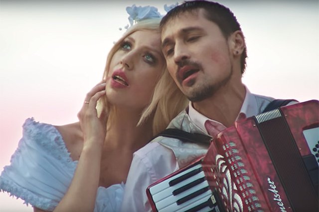 Polina и Дима Билан в клипе 