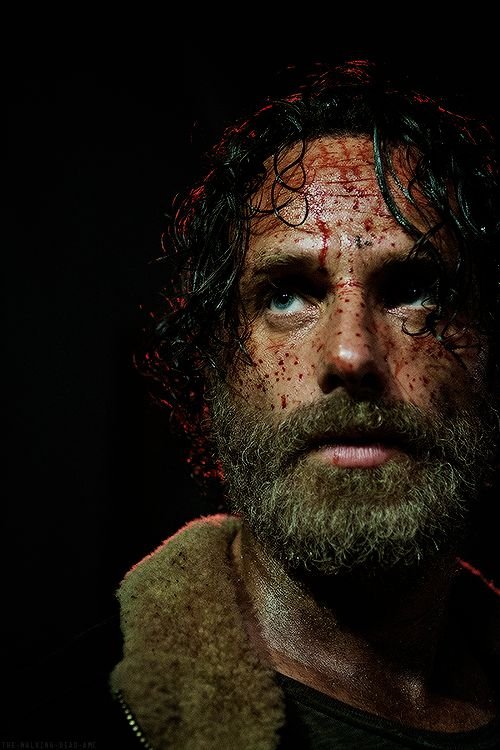 Andrew Lincoln as Rick Grimes in The Walking Dead.: 