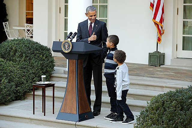 Барак Обама на церемонии 