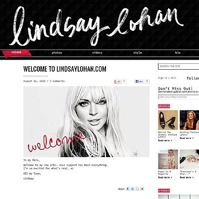 Линдси Лохан запустила собственный веб-сайт (1)