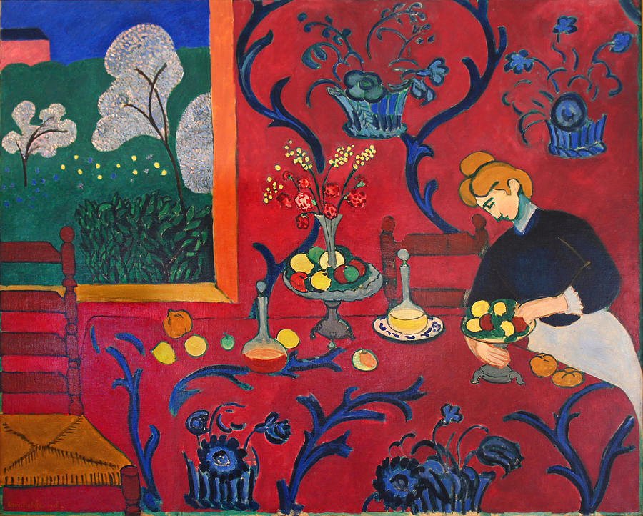 Red Room Painting by Henri Matisse