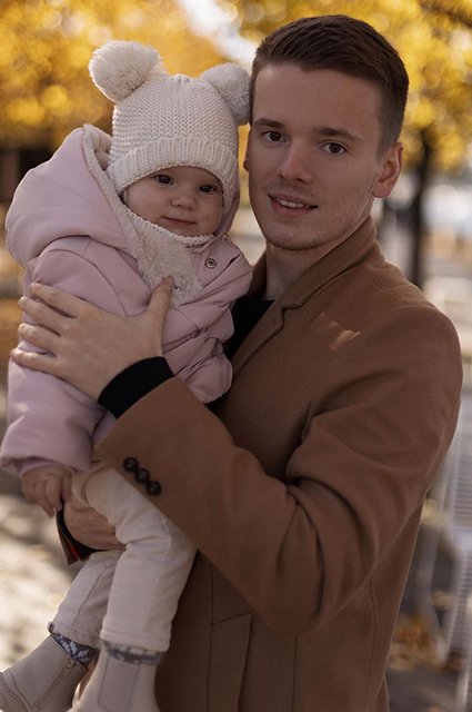 Арсений Шульгин с дочерью Селин