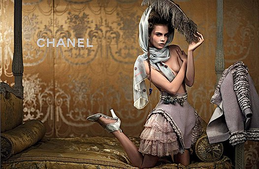 Кара Делевинь в рекламной кампании Chanel Cruise 2013